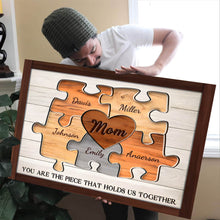 Load image into Gallery viewer, Personalized Mother's Day Gifts Custom Puzzle Sign Canvas Prints - Ready to Hang