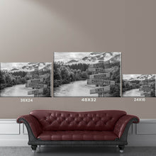 Load image into Gallery viewer, Mountain River Multi-Names Premium Canvas Poster
