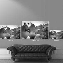Load image into Gallery viewer, Mountain River Where Life Begins And Love Never Ends Multi-Names Premium Canvas Poster