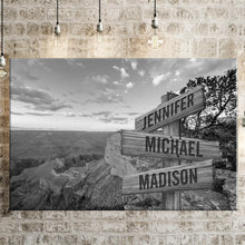 Load image into Gallery viewer, Mountain Scenery Multi-Names Premium Canvas