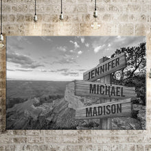 Load image into Gallery viewer, Mountain Scenery Multi-Names Premium Canvas Poster
