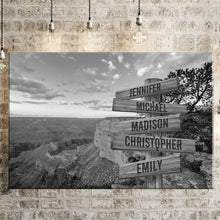 Load image into Gallery viewer, Mountain Scenery Multi-Names Premium Canvas