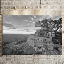 Load image into Gallery viewer, Mountain Scenery Multi-Names Premium Canvas Poster