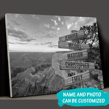 Load image into Gallery viewer, Mountain Scenery Multi-Names Premium Canvas