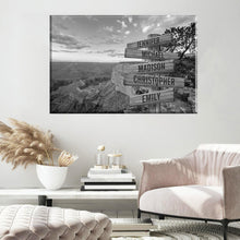Load image into Gallery viewer, Mountain Scenery Multi-Names Premium Canvas