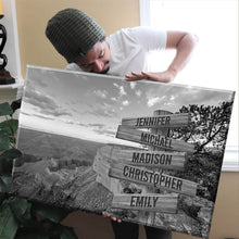 Load image into Gallery viewer, Mountain Scenery Multi-Names Premium Canvas