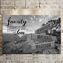 Load image into Gallery viewer, Mountain Scenery A Little Whole Lot of Love Multi-Names Premium Canvas Poster