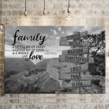 Load image into Gallery viewer, Mountain Scenery A Little Whole Lot of Love Multi-Names Premium Canvas Poster