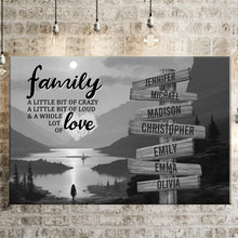 Load image into Gallery viewer, Mountain Sunset  A Little Whole Lot of Love Multi-Names Premium Canvas