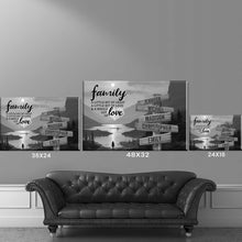 Load image into Gallery viewer, Mountain Sunset A Little Whole Lot of Love Multi-Names Premium Canvas Poster