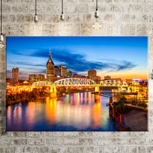 Load image into Gallery viewer, Nashville Night Canvas Painting, Plant Posters And Prints