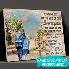Load image into Gallery viewer, I Had You And You Had Me Personalized Couple Canvas Poster