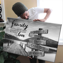 Load image into Gallery viewer, New River Pier A Little Whole Lot of Love Multi-Names Premium Canvas