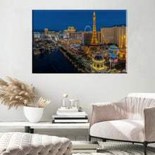 Load image into Gallery viewer, Nightlife in Las Vegas Framed Canvas Painting, Wall Art Prints - Ready to Hang