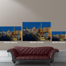 Load image into Gallery viewer, Nightlife in Las Vegas Framed Canvas Painting, Wall Art Prints - Ready to Hang