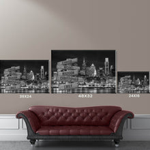 Load image into Gallery viewer, Nightlife in Philadelphia Multi-Names Premium Canvas Poster