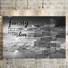 Load image into Gallery viewer, Ocean Sunset  A Bit Whole Lot of Love Multi-Names Premium Canvas
