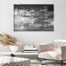 Load image into Gallery viewer, Ocean Sunset  A Bit Whole Lot of Love Multi-Names Premium Canvas Poster