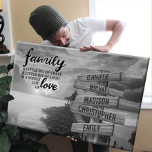Load image into Gallery viewer, Pier Sunset  A Little Whole Lot of Love Multi-Names Premium Canvas