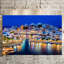 Load image into Gallery viewer, Reflection of European City Lights Canvas Painting, Plant Posters And Prints