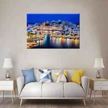 Load image into Gallery viewer, Reflection of European City Lights Framed Canvas Painting, Wall Art Prints - Ready to Hang