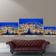 Load image into Gallery viewer, Reflection of European City Lights Framed Canvas Painting, Wall Art Prints - Ready to Hang