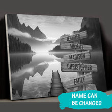Load image into Gallery viewer, River Bank Scenery Multi-Names Premium Canvas