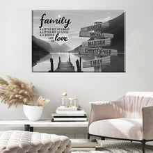 Load image into Gallery viewer, River Moonlight  A Little Whole Lot of Love Multi-Names Premium Canvas