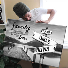 Load image into Gallery viewer, River Pier Vintage Street Sign for couples Multi-Names Premium Canvas