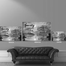 Load image into Gallery viewer, Riverside Dusk A Little Whole Lot of Love Multi-Names Premium Canvas Poster