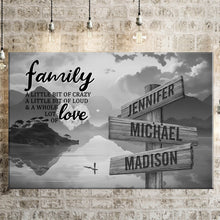 Load image into Gallery viewer, Riverside Scenery  A Little Whole Lot of Love Multi-Names Premium Canvas