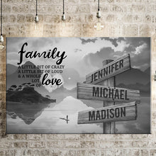 Load image into Gallery viewer, Riverside Scenery A Little Whole Lot of Love Multi-Names Premium Canvas Poster