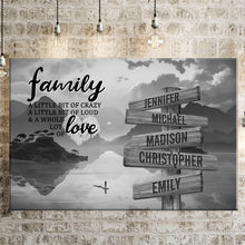 Load image into Gallery viewer, Riverside Scenery A Little Whole Lot of Love Multi-Names Premium Canvas Poster