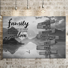 Load image into Gallery viewer, Riverside Scenery  A Little Whole Lot of Love Multi-Names Premium Canvas