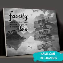 Load image into Gallery viewer, Riverside Scenery A Little Whole Lot of Love Multi-Names Premium Canvas Poster