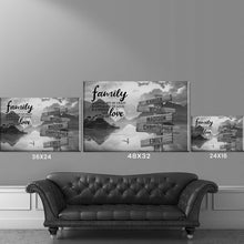 Load image into Gallery viewer, Riverside Scenery A Little Whole Lot of Love Multi-Names Premium Canvas Poster