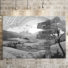 Load image into Gallery viewer, Rural Scenery Multi-Names Premium Canvas