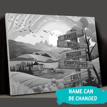 Load image into Gallery viewer, Rural Scenery Multi-Names Premium Canvas