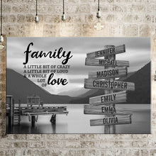 Load image into Gallery viewer, Scenic View Of Pier A Little Whole Lot of Love Multi-Names Premium Canvas