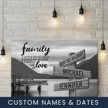 Load image into Gallery viewer, Scenic View Of Pier A Little Whole Lot of Love Multi-Names Premium Canvas Poster