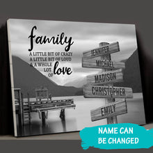 Load image into Gallery viewer, Scenic View Of Pier A Little Whole Lot of Love Multi-Names Premium Canvas