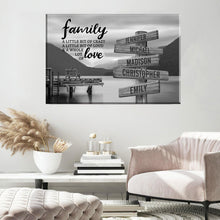 Load image into Gallery viewer, Scenic View Of Pier A Little Whole Lot of Love Multi-Names Premium Canvas Poster