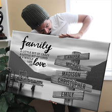 Load image into Gallery viewer, Scenic View Of Pier A Little Whole Lot of Love Multi-Names Premium Canvas