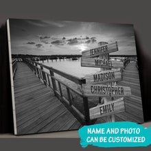 Load image into Gallery viewer, Seaside Pier Multi-Names Premium Canvas Poster