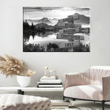 Load image into Gallery viewer, Snow Mountain Lake Multi-Names Premium Canvas Poster