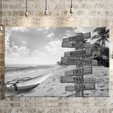 Load image into Gallery viewer, Summer Beach Multi-Names Premium Canvas