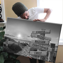 Load image into Gallery viewer, Summer Beach Sunset Multi-Names Premium Canvas