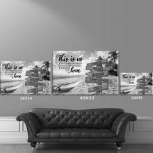 Load image into Gallery viewer, Summer Beach Personalized "THIS IS US" Multi-Names Premium Canvas