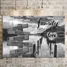 Load image into Gallery viewer, Summer Pier  A Little Whole Lot of Love Multi-Names Premium Canvas Poster