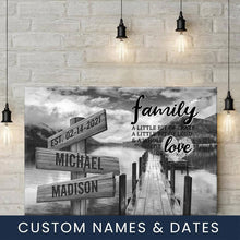 Load image into Gallery viewer, Summer Pier  A Little Whole Lot of Love Multi-Names Premium Canvas